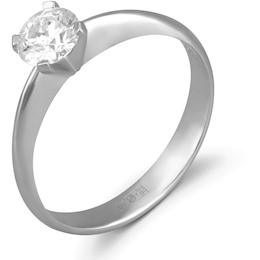Кольцо из белого золота с бриллиантом 59011