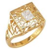 Кольцо из желтого золота с бриллиантами 61977