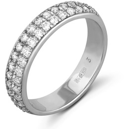Кольцо из серебра с бриллиантами 76115