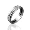 Обручальное кольцо из серебра с бриллиантами 76119
