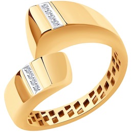 Кольцо из золота с бриллиантами 1011960