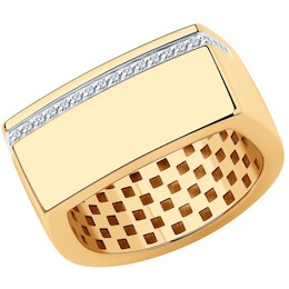 Кольцо из золота с бриллиантами 1011964