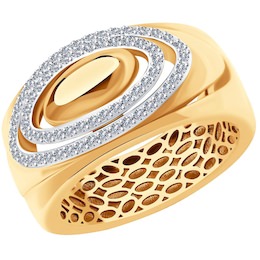 Кольцо из золота с бриллиантами 1011976