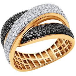 Кольцо из золота с бриллиантами 1012050