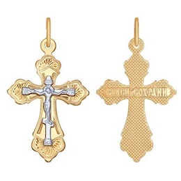 Крест из золота 121212-4