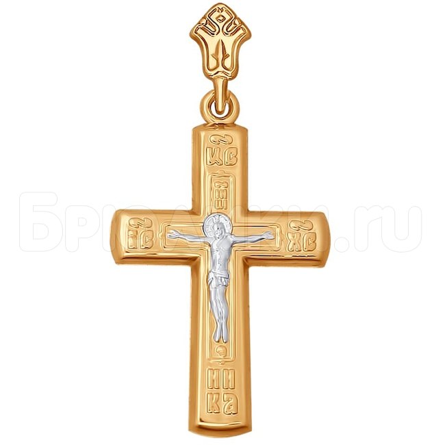 Крестик из золота 121305-4