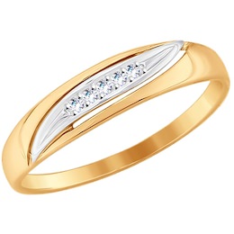 Кольцо из золота с бриллиантами 51-210-00002-1