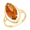 Кольцо из золота с янтарём 51-310-00771-1