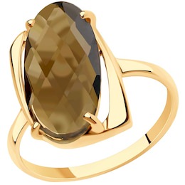 Кольцо из золота с раухтопазом 51-310-00803-4