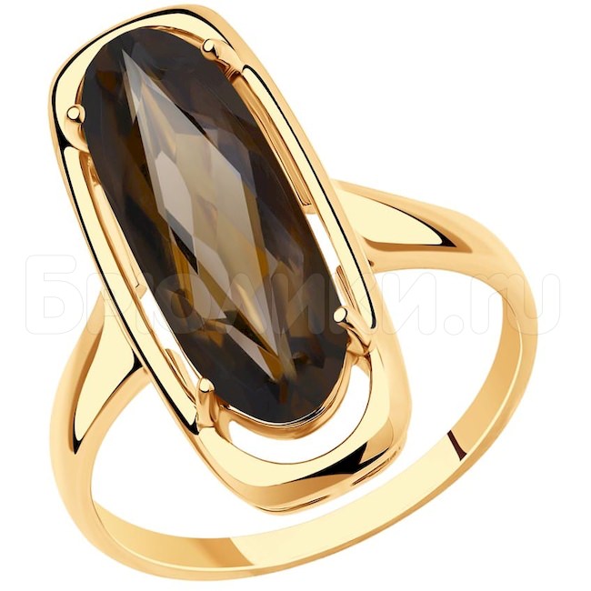Кольцо из золота с раухтопазом 51-310-00946-2