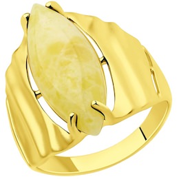 Кольцо из золочёного серебра 93-310-00338-1