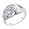 Кольцо из серебра с фианитами 94-110-00547-1