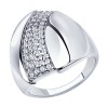 Кольцо из серебра с фианитами 94-110-00676-1