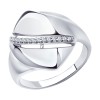 Кольцо из серебра с фианитами 94-110-00678-1