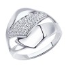 Кольцо из серебра с фианитами 94-110-00681-1