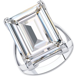 Кольцо из серебра с кристаллом Swarovski 94-110-00732-1