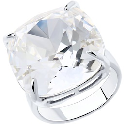 Кольцо из серебра с кристаллом Swarovski 94-110-00762-1