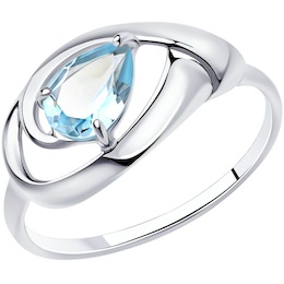 Кольцо из серебра с топазом 94-310-00594-1