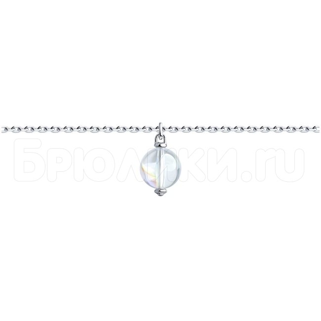 Браслет из серебра с кристаллом Swarovski 94050681