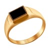 Кольцо из золота с ониксом 016156-4