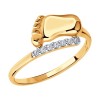 Кольцо из золота с фианитами 016675-4