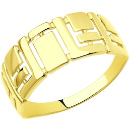 Кольцо из желтого золота 018668-2