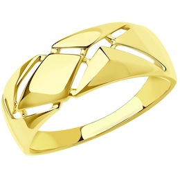 Кольцо из желтого золота 018686-2