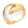 Кольцо из золота с родированием 018705