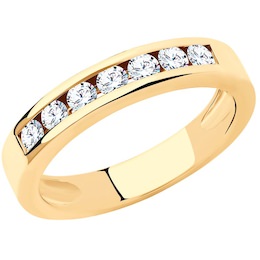 Кольцо из золота с бриллиантами 1012073