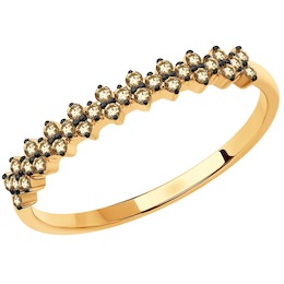 Кольцо из золота с бриллиантами 1012207