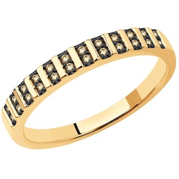Кольцо из золота с бриллиантами 1012208