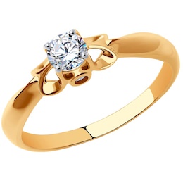 Кольцо из золота со Swarovski Zirconia 81010538