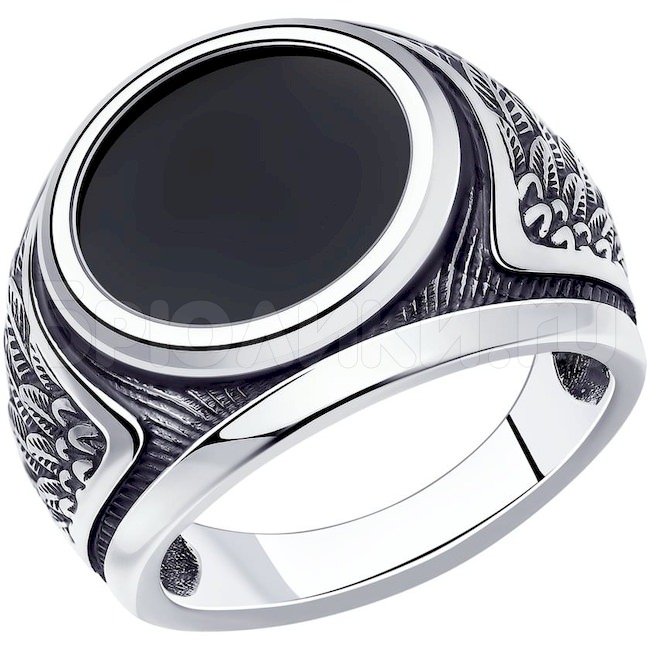 Кольцо из серебра с наношпинелью 95010175