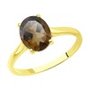 Кольцо из желтого золота с раухтопазом 716624-2