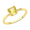 Кольцо из желтого золота с кварцем 716631-2