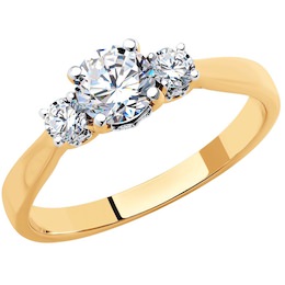 Кольцо из золота с бриллиантами 9010083
