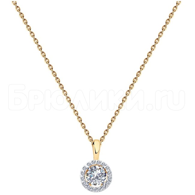 Колье из золота с бриллиантами 9070011-36