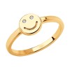 Кольцо из золота с фианитами 018857