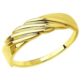 Кольцо из желтого золота 018860-2