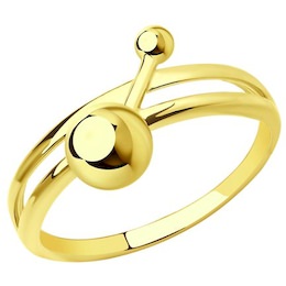 Кольцо из желтого золота 018930-2