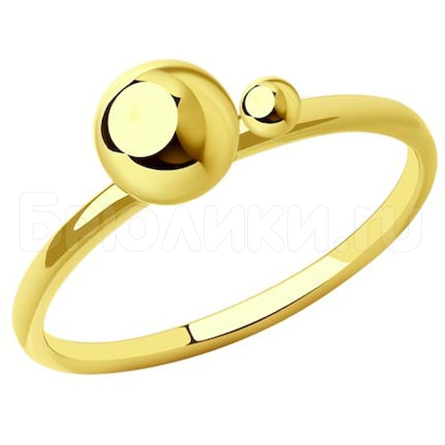 Кольцо из желтого золота 018942-2