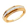 Кольцо из золота с фианитами 018952