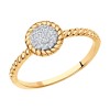 Кольцо из золота с бриллиантами 1012227
