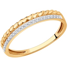 Кольцо из золота с бриллиантами 1012228