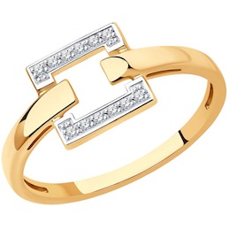 Кольцо из золота с бриллиантами 1012265