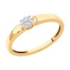 Кольцо из золота с бриллиантами 1012301