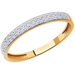 Кольцо из золота с бриллиантами 1012336