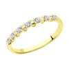 Кольцо из желтого золота с бриллиантами 1012409-2