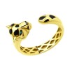 Кольцо из желтого золота с изумрудами и эмалью 3010579-2