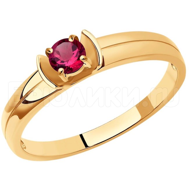 Кольцо из золота с рубином 4010670